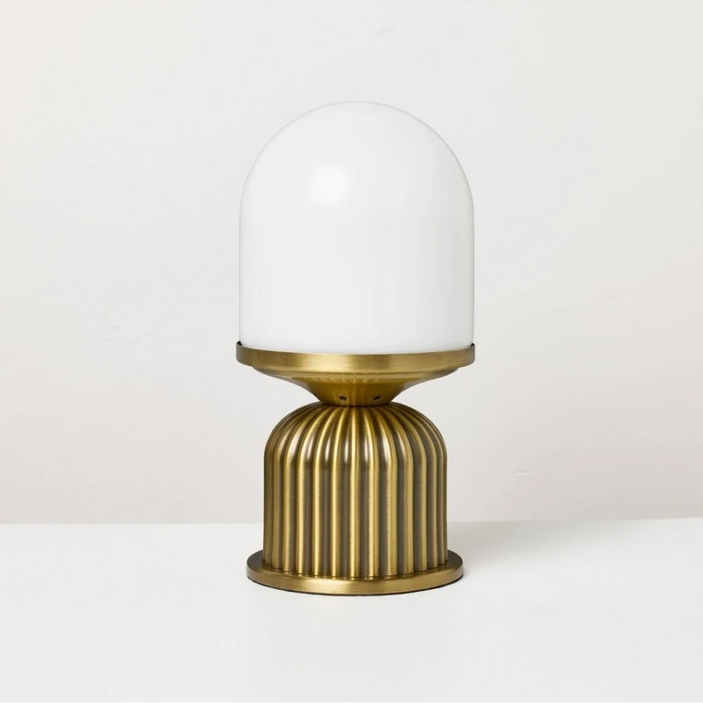 Hearth & Hand With Magnolia White and Gold Accent Lamp - Picture 1 of 4